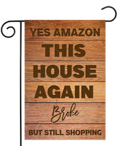 Guaikeai funny garden flag with double-sided text for curb appeal.