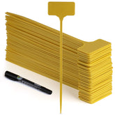 GUFJUCH outdoor tall plant labels for 50-pack, waterproof, durable in sun and rain, easy to read.