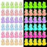 Guiqulai 100pcs mini resin unicorn figurines in bright colors for DIY decor.