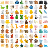 Guiqulai mini resin animals collection for dollhouse decor and storytelling.