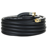 Guitrees 25ft hose, coiled neatly, ideal for quick watering and tidy storage.