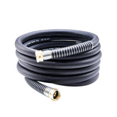 Guitrees Leader Hose 15ft with brass fittings showing a durable connection for reliable watering