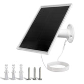 Gulisot 6W solar panel front view showcasing compact design for outdoor cameras.