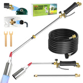 Gusil propane weed torch with wide nozzle for powerful outdoor heating.