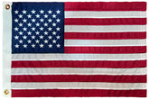 GUYSHEER American Flag embroidery detail highlights crisp stars for outdoor display.