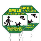 GXGGUS clean-up sign dog pickup front view for outdoor visibility.