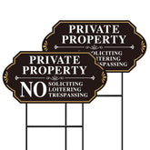 GXGGUS No Soliciting Sign 14x7 enhances visibility for clear boundaries.