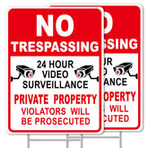 GXGGUS no-trespassing sign private property 2-pack deters intruders at entry points