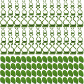 GXXMEI leaf-shaped plant wall clamp secures vines on smooth surfaces discreetly.