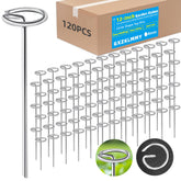 GXZKLMMY 12-inch circle-top landscape pin for secure fabric anchoring in gardens.
