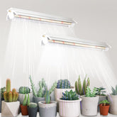 GYTF T5 grow lights 2-pack with V-shaped reflector improving indoor light efficiency