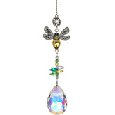 H&D HYALINE & DORA bee prism suncatcher catching sunlight to scatter color