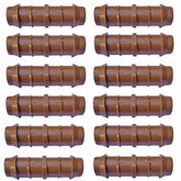 Habitech 12pc barbed coupling for quick 1/2in tubing connections.