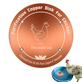 HAEZU copper disc for chicken waterer with 4-inch diameter enhances water clarity.
