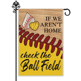 Hafhue baseball field flag, 12x18 inches, double-sided for bold outdoor visibility.