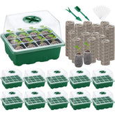 Hahood 10-set seed starter tray with 12 cells for organized indoor germination