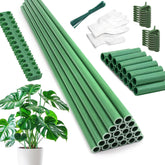 HAINANSTRY garden stakes 17inch 20pack kit for sturdy plant support in gardens