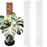 Haispring 17-inch moss pole in stackable design supports climbing plants indoors.