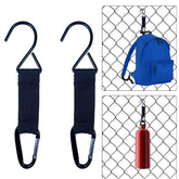 HAIYISHIYE fence hook close-up showing durable metal buckle for sports bags