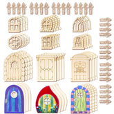 Halandar fairy doors with 24 patterns for creative crafting projects