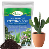 Halatool 6QT potting soil bag ready for indoor planting