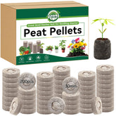 Halatool peat pellets seedling-compact ready to swell for germination.