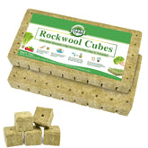 Halatool rockwool cubes packaging image shows 100 plugs ready for germination.