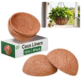 Halatool round coco liner 12-inch pack placed in a planter for healthy airflow