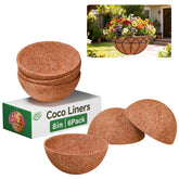 Halatool round coco liner in a basket showing breathable coco fiber for healthy roots