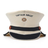 Halsa Sauna Hat front view with captain design for cooler, longer sauna sessions.