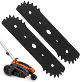 HandyTek edger blade ready for Worx compatibility, durable steel for precise trimming.