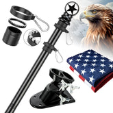 HANGMAICOME 5ft heavy-duty flagpole ready for durable outdoor display