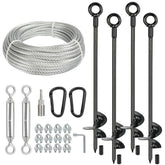 hannger ground anchor 30 inch stabilizes outdoor structures with deep penetration