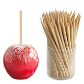 HANSGO candy apple sticks, 6mm diameter and 5.25 inches, ideal for caramel apples