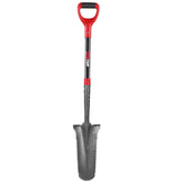 HANTOP drain spade with serrated teeth for effective root cutting during digging