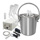 Hantop Goat Milking Machine top view shows compact, portable design for on-farm milking.