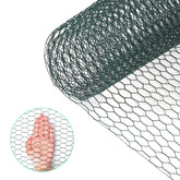 HANWRAPS chicken wire roll with green hex mesh for garden fencing