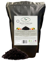 Happy Bunny Farms worm castings bottle pour demonstrates easy application for healthier soil.