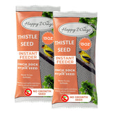 Happy Wings Nyjer seed pack 2x13oz ready to use for quick bird feeding.