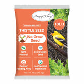 Happy Wings Nyjer seeds 10lb bag ready for year-round finch feeding