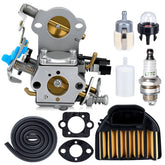 Harbot 455 Rancher carburetor for Husqvarna, precise fit enhances engine response.