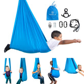 Harkla sensory swing blue 100-inch setup for immersive calm at home