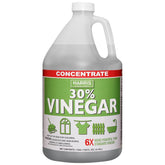 Harris 30% vinegar bottle for high-strength cleaning on kitchen and bathroom surfaces.