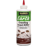 HARRIS 8 oz diatomaceous earth dust targets ants for safe home pest control.