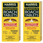 Harris Roach Tablets lure close-up showing boric acid formula for targeted attraction in kitchens and cabinets.