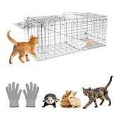 HARVANCO Humane Live Trap trap setup for quick baiting and safe release.