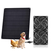 HASDSAGY solar panel fan kit assembly ready for outdoor installation
