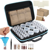 hasumcol seed storage organizer box with 48 slots protects seeds from light and moisture