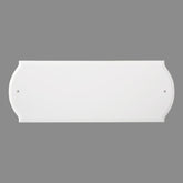 HASWARE paintable address plaque white block front view for outdoor house numbers.