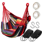 Hatisan hammock chair inside view provides a cozy reading corner.